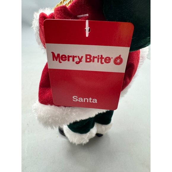 Merry Brite 10.5" Africa American Santa Christmas Figurine Presents & Tree READ - Picture 7 of 8